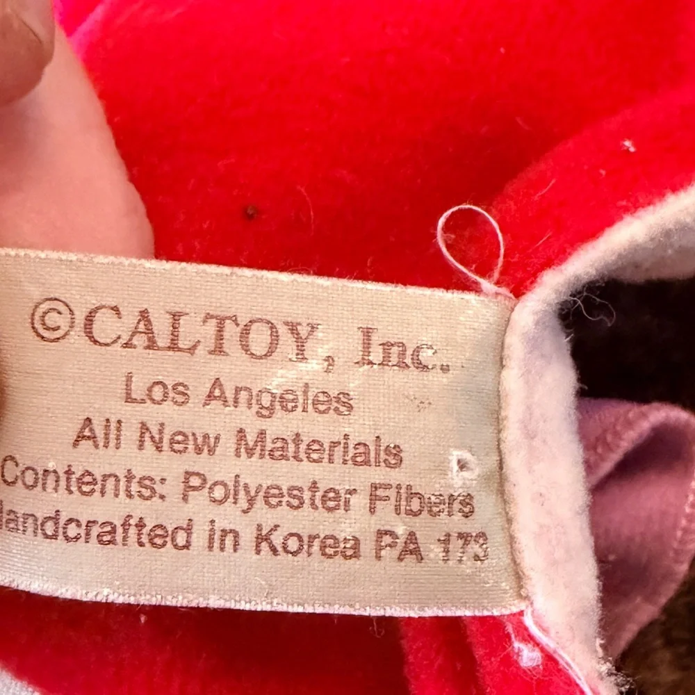 Vintage CalToy Topsy Turvy Reversible Little Red Riding Hood & Wolf Plush Puppet